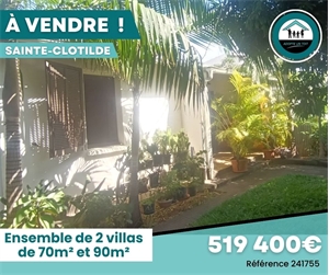 maison-villa à la vente -   97490  SAINTE-CLOTILDE, surface 160 m2 vente maison-villa - APR693456